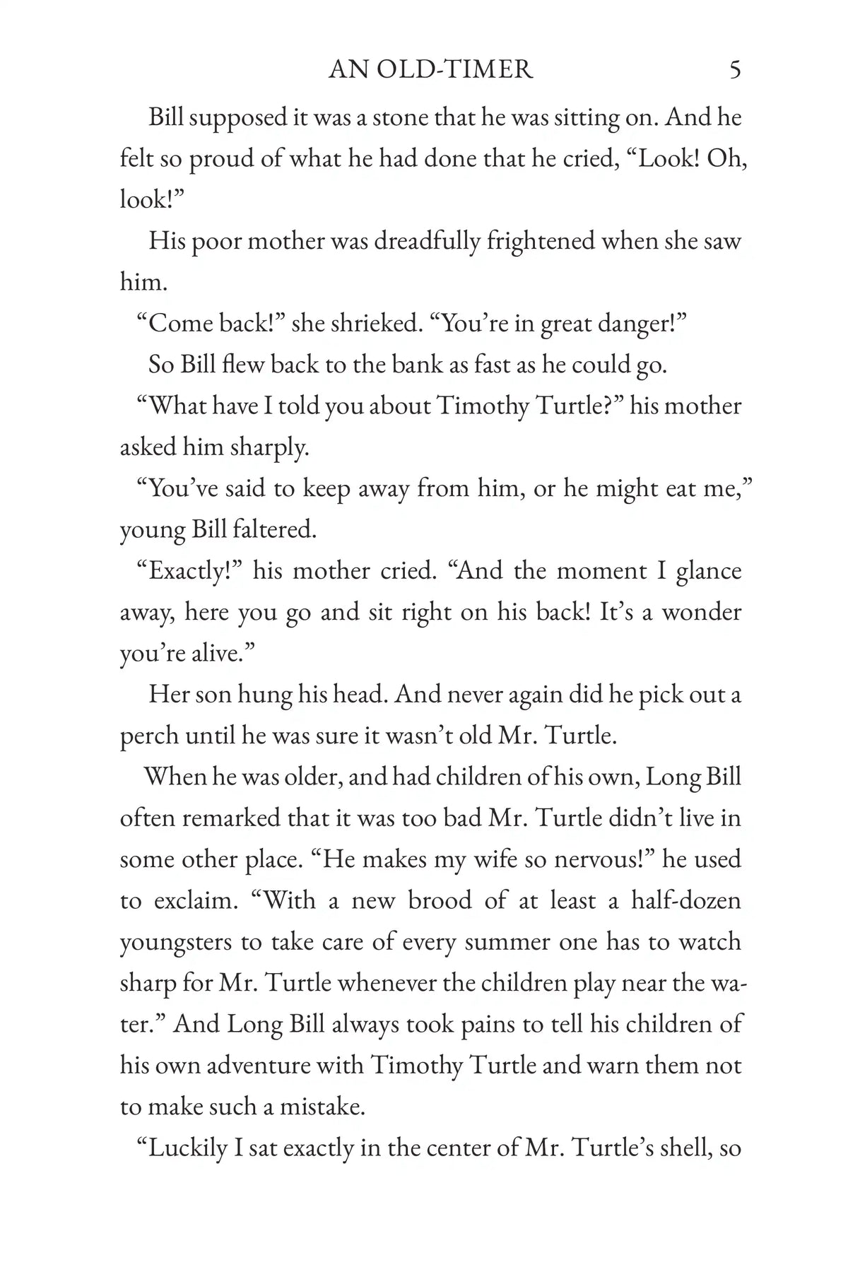 The Tale of Timothy Turtle — story page 5