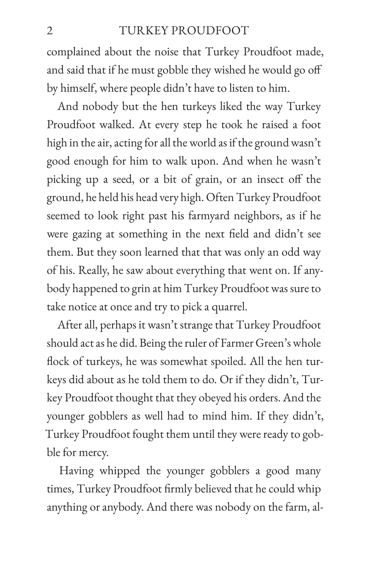 The Tale of Turkey Proudfoot — story page 2