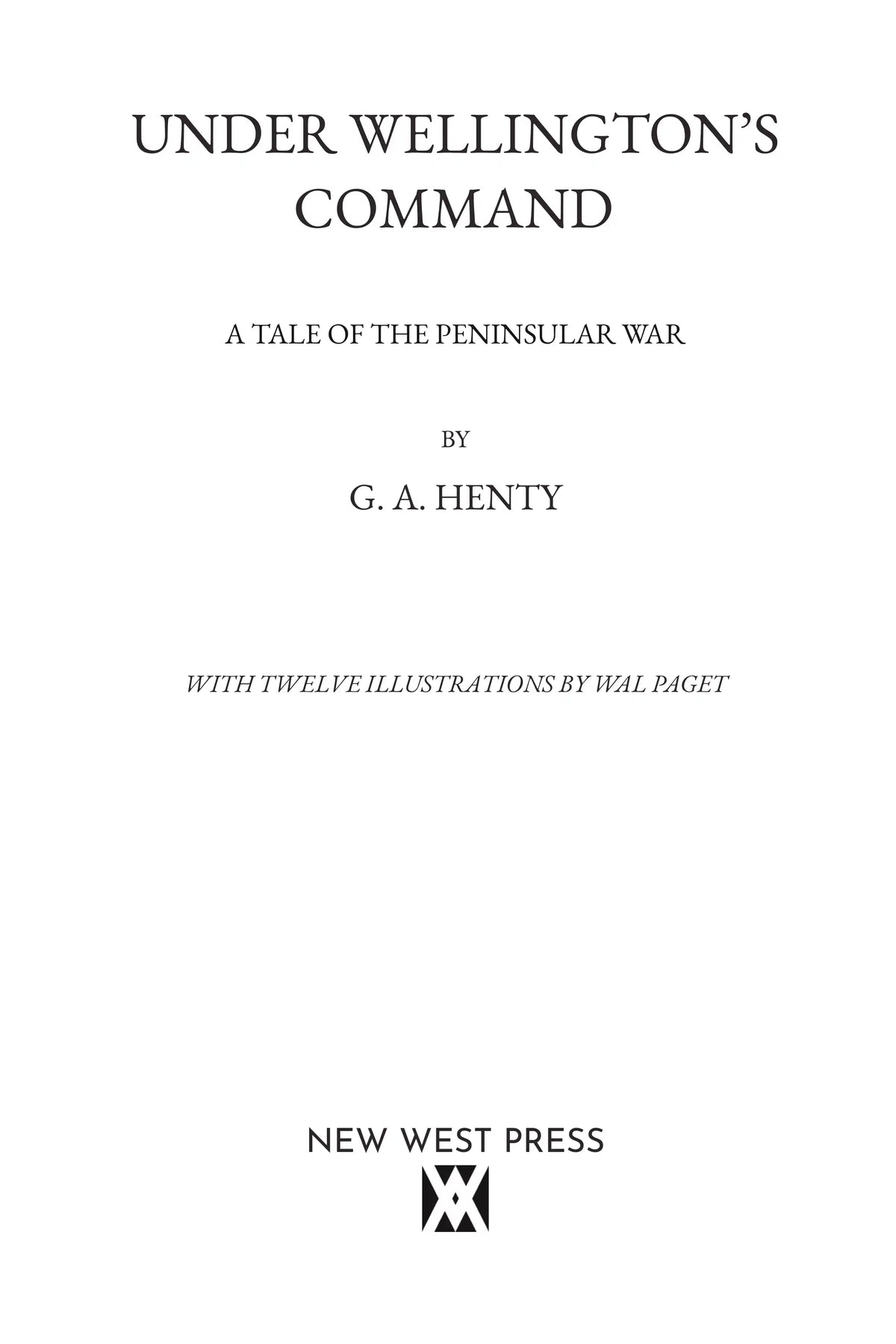 Under Wellington’s Command — title page