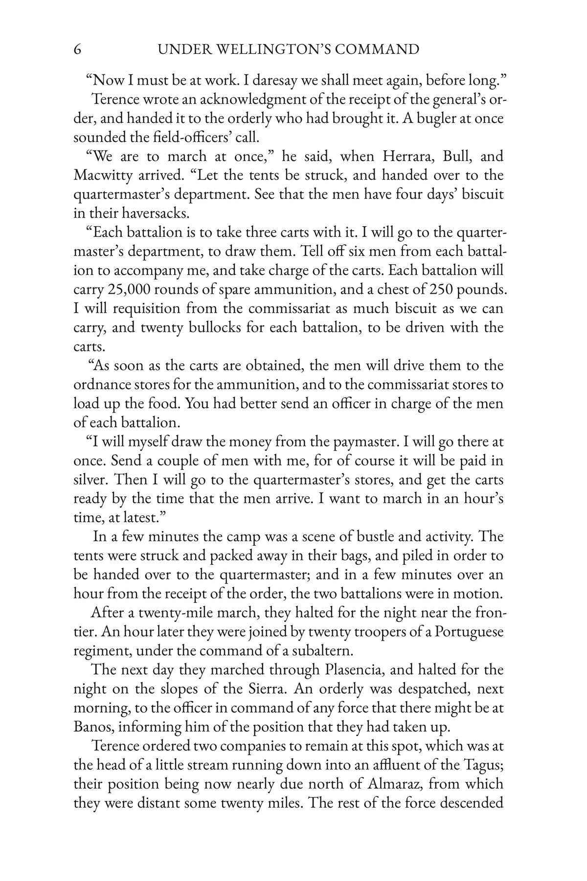 Under Wellington’s Command — story page 6