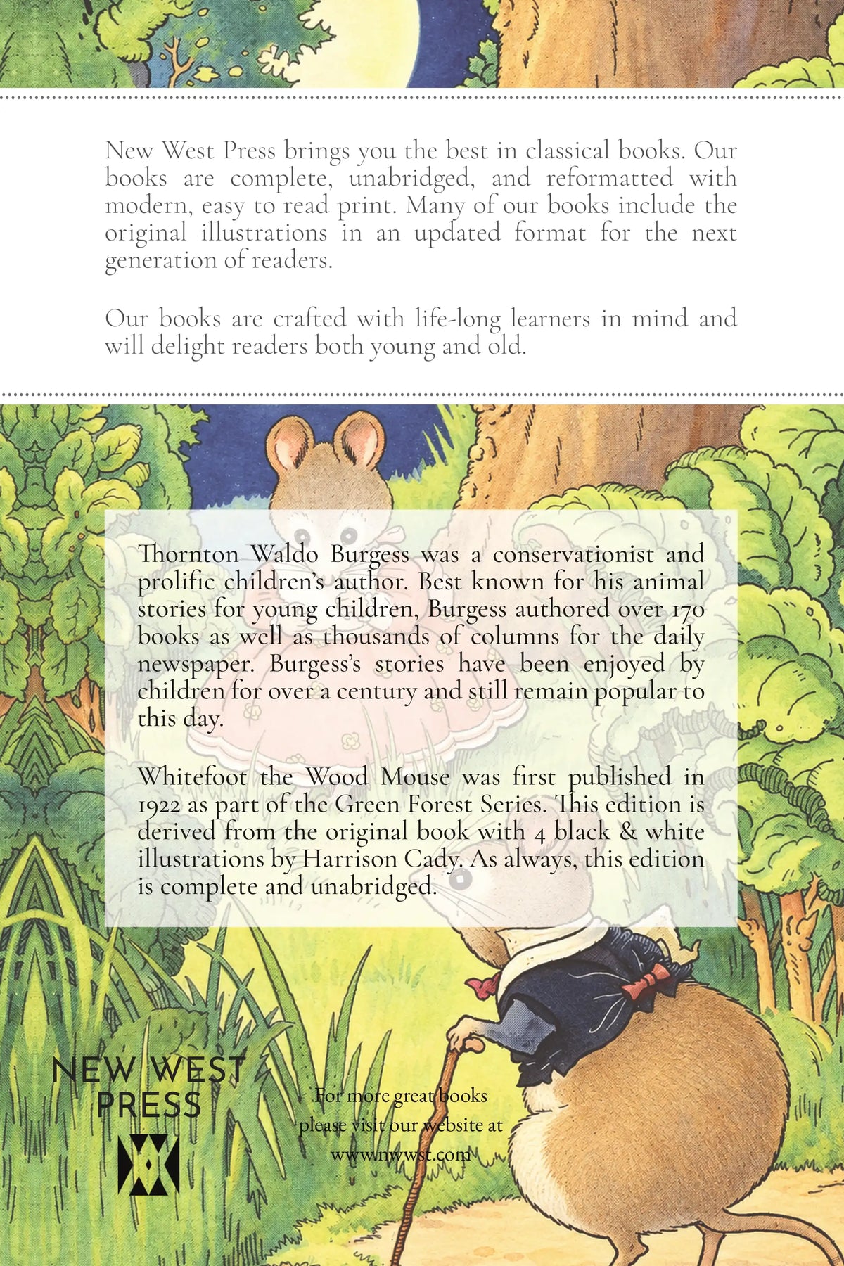 Back cover of Whitefoot the Wood Mouse
