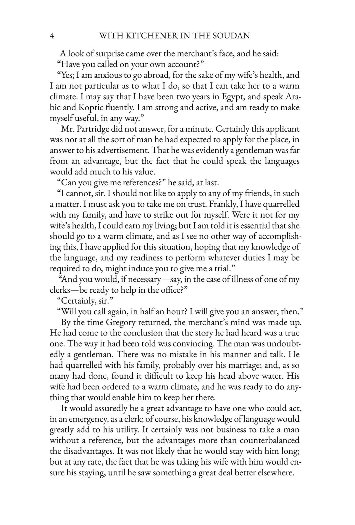 With Kitchener in the Soudan — story page 4