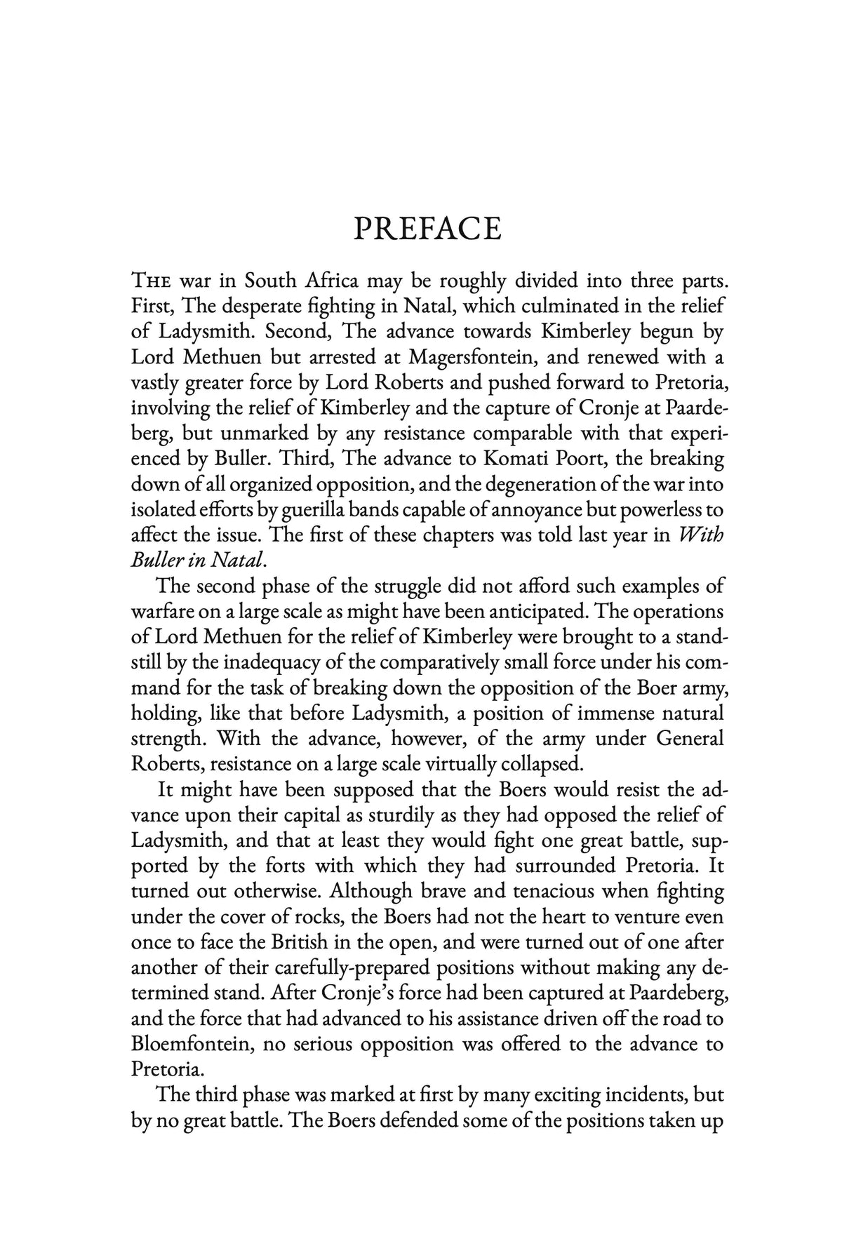 With Roberts to Pretoria — preface 1