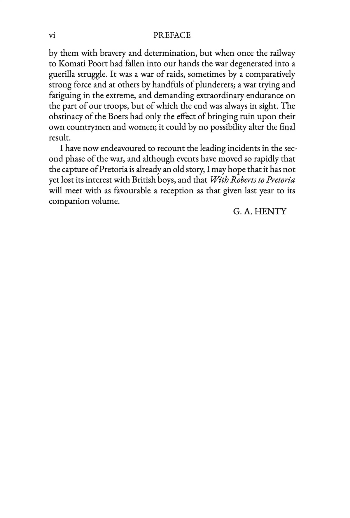 With Roberts to Pretoria — preface 2