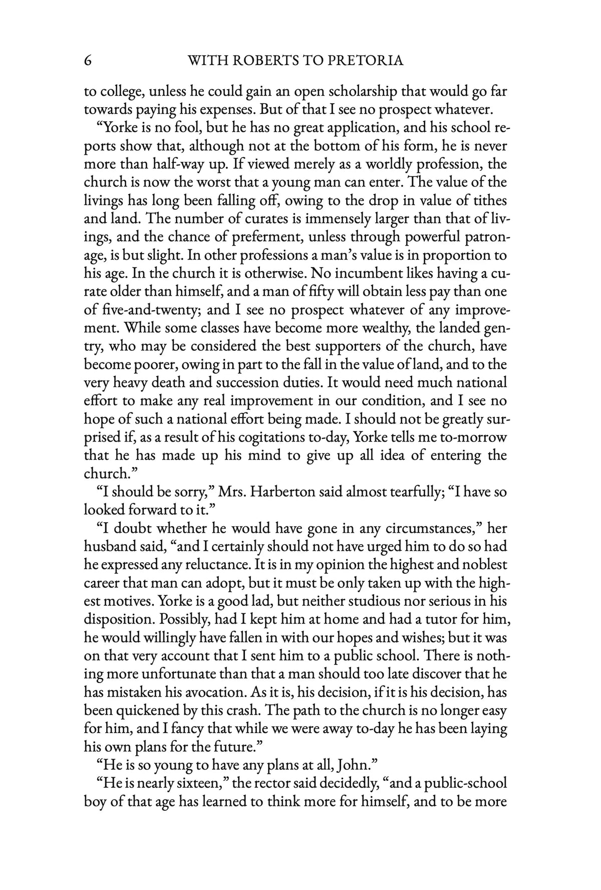 With Roberts to Pretoria — story page 6