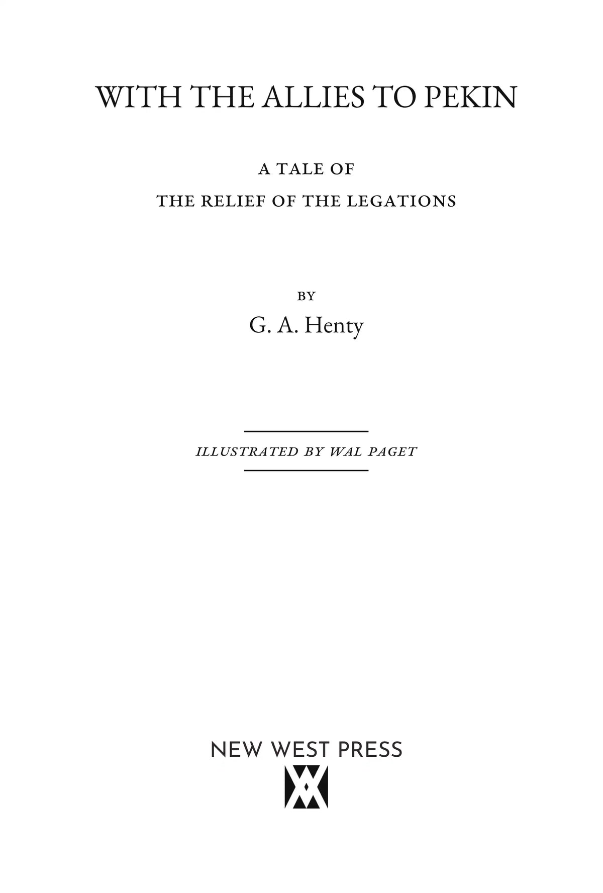 With the Allies to Pekin — title page