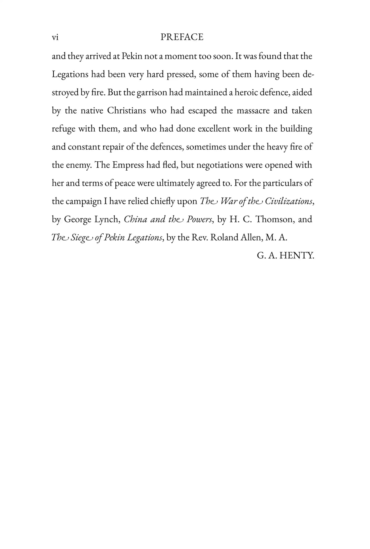 With the Allies to Pekin — preface 2