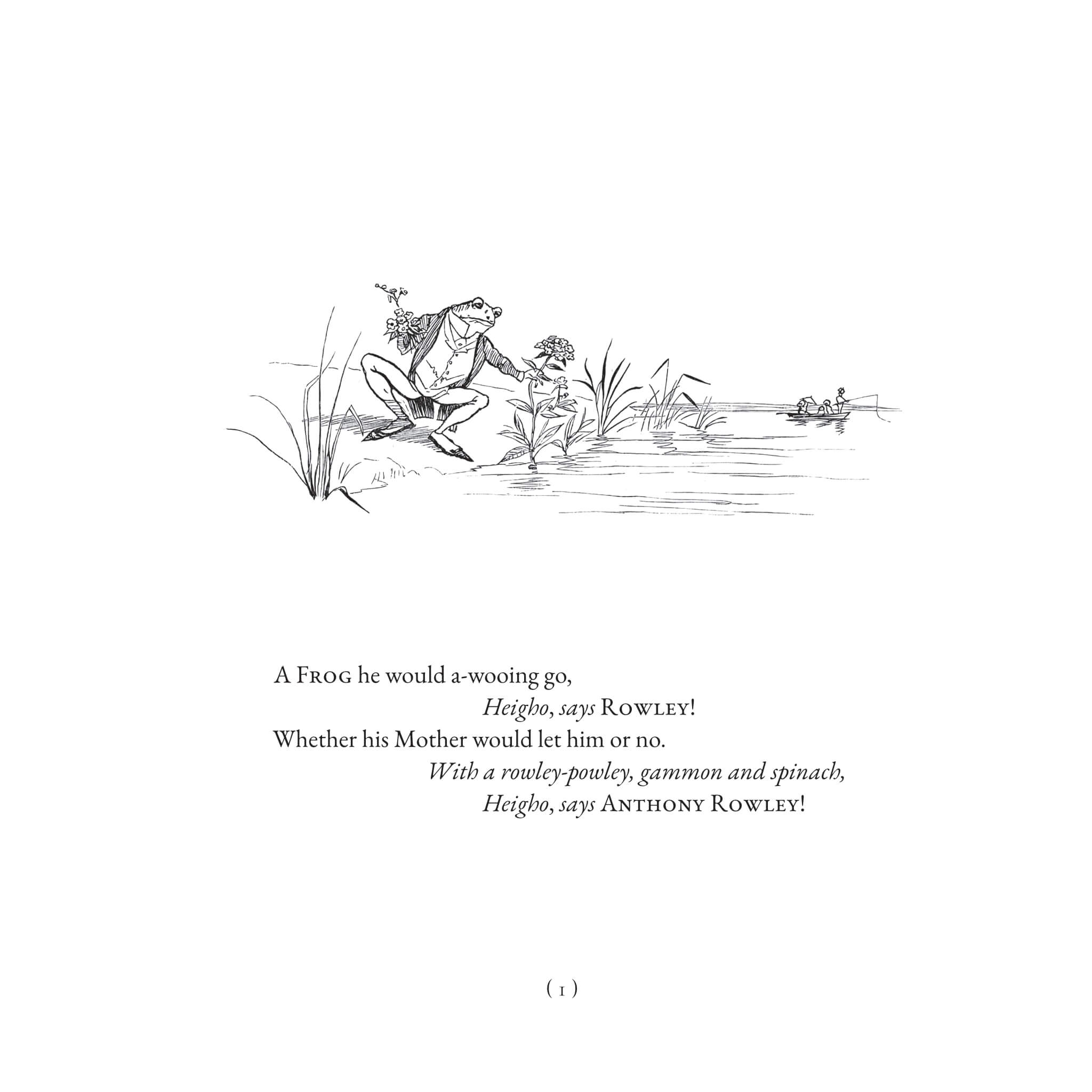 A Frog he would a-wooing go