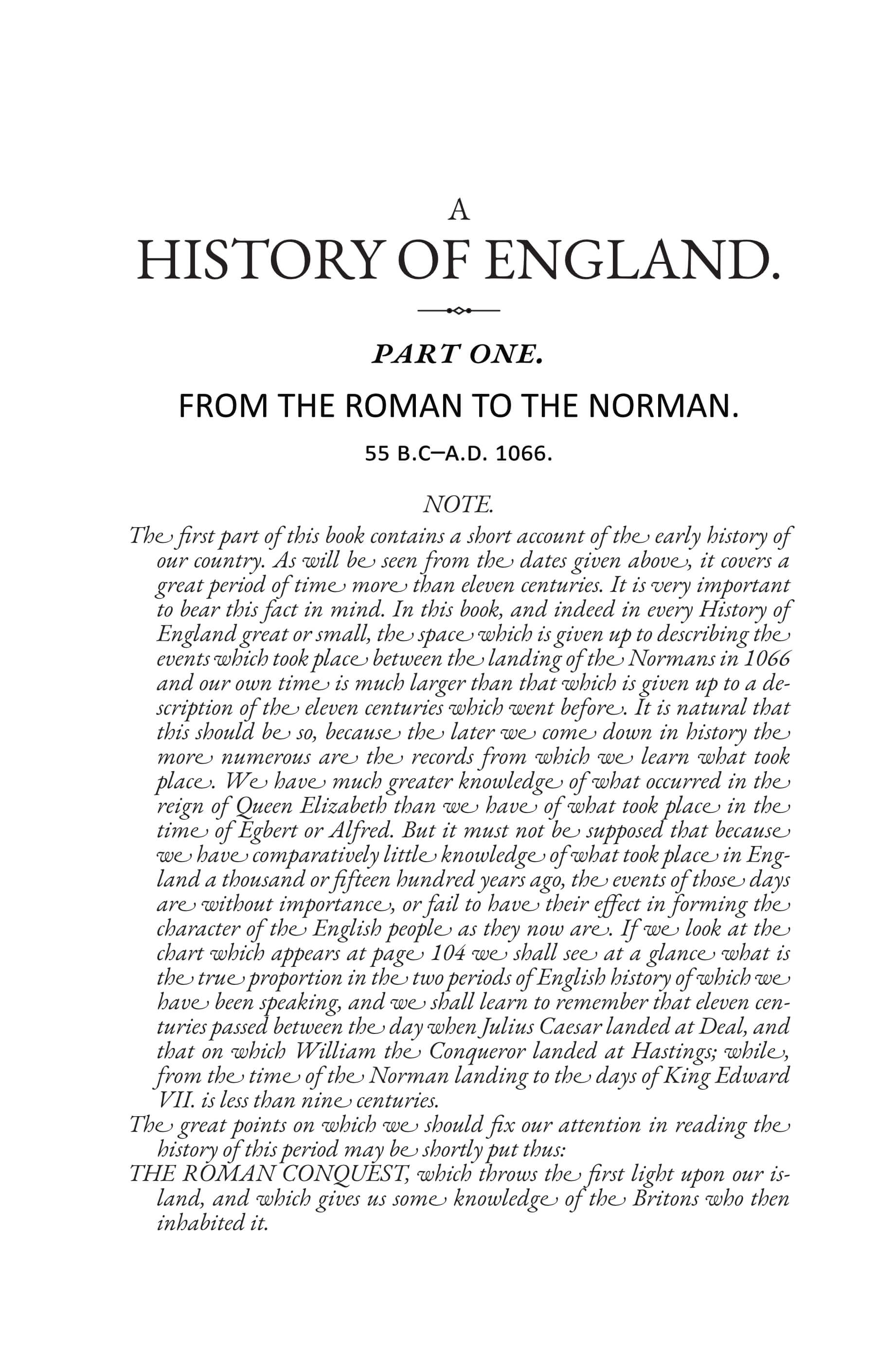 A History of England
