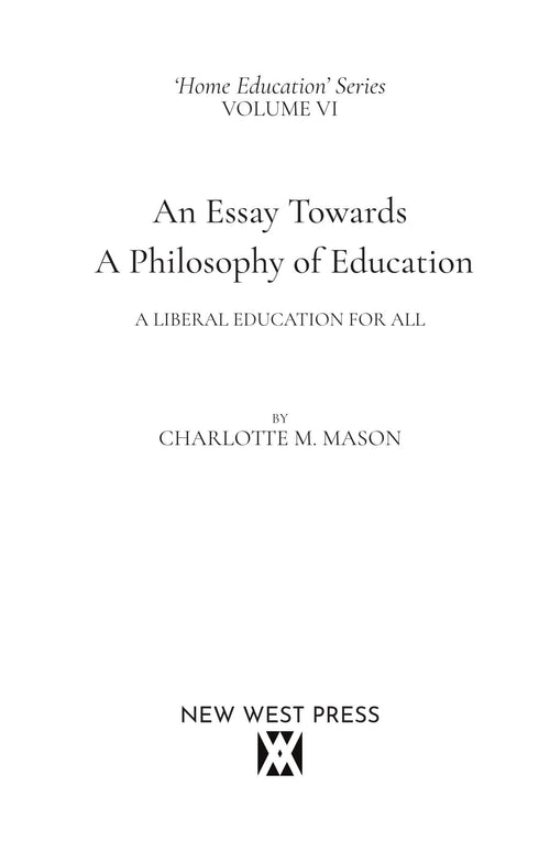 A Philosophy of Education