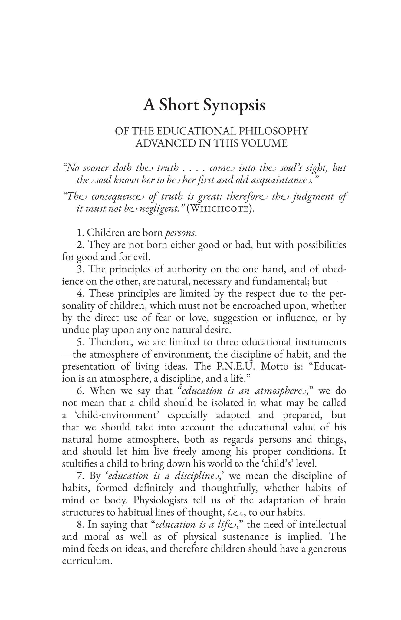 A Philosophy of Education