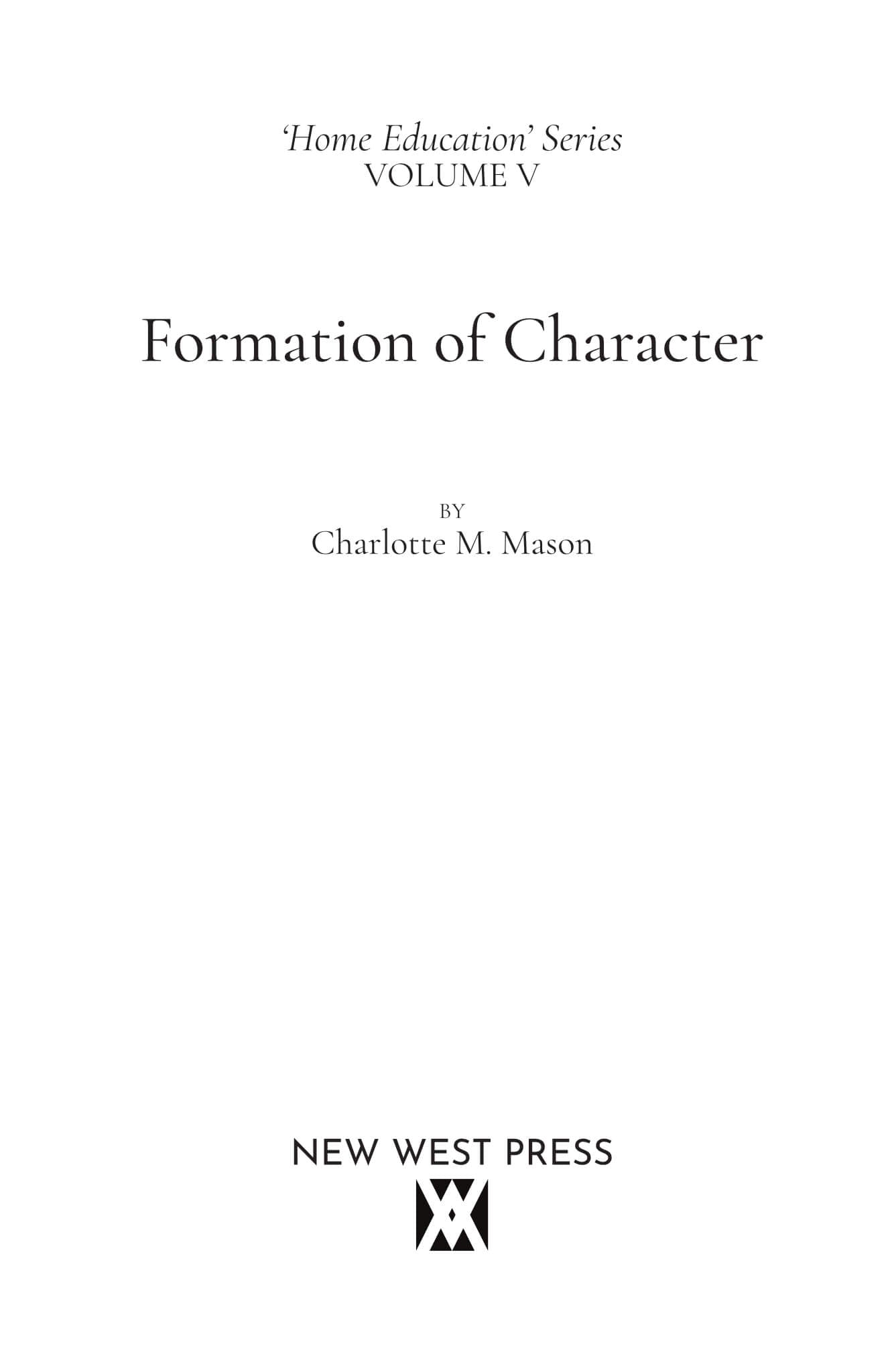 Formation of Character