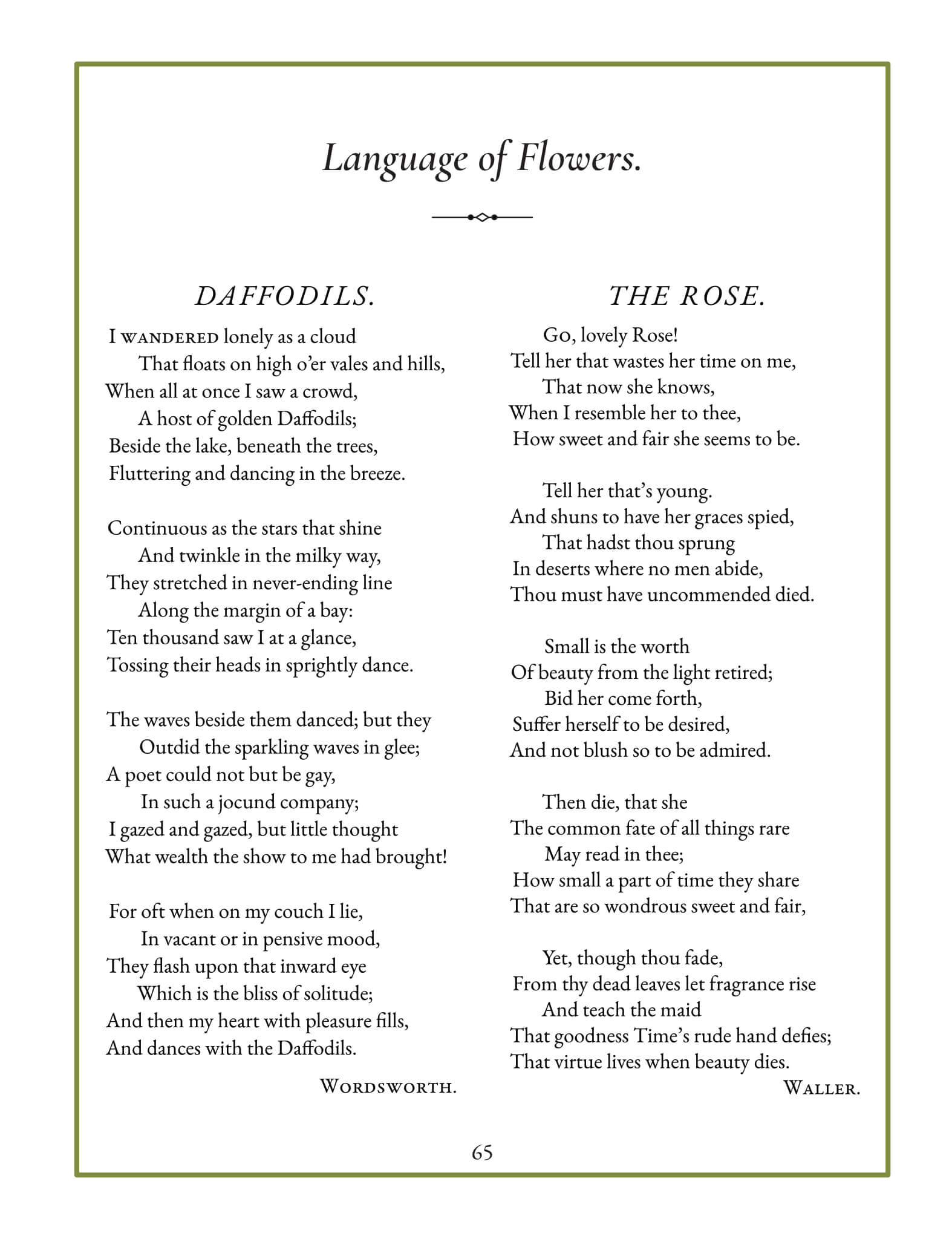 Language of Flowers