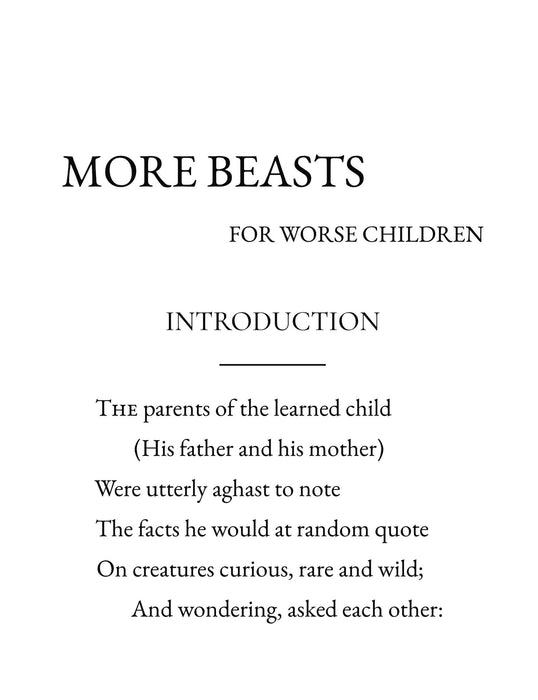 More Beasts For Worse Children
