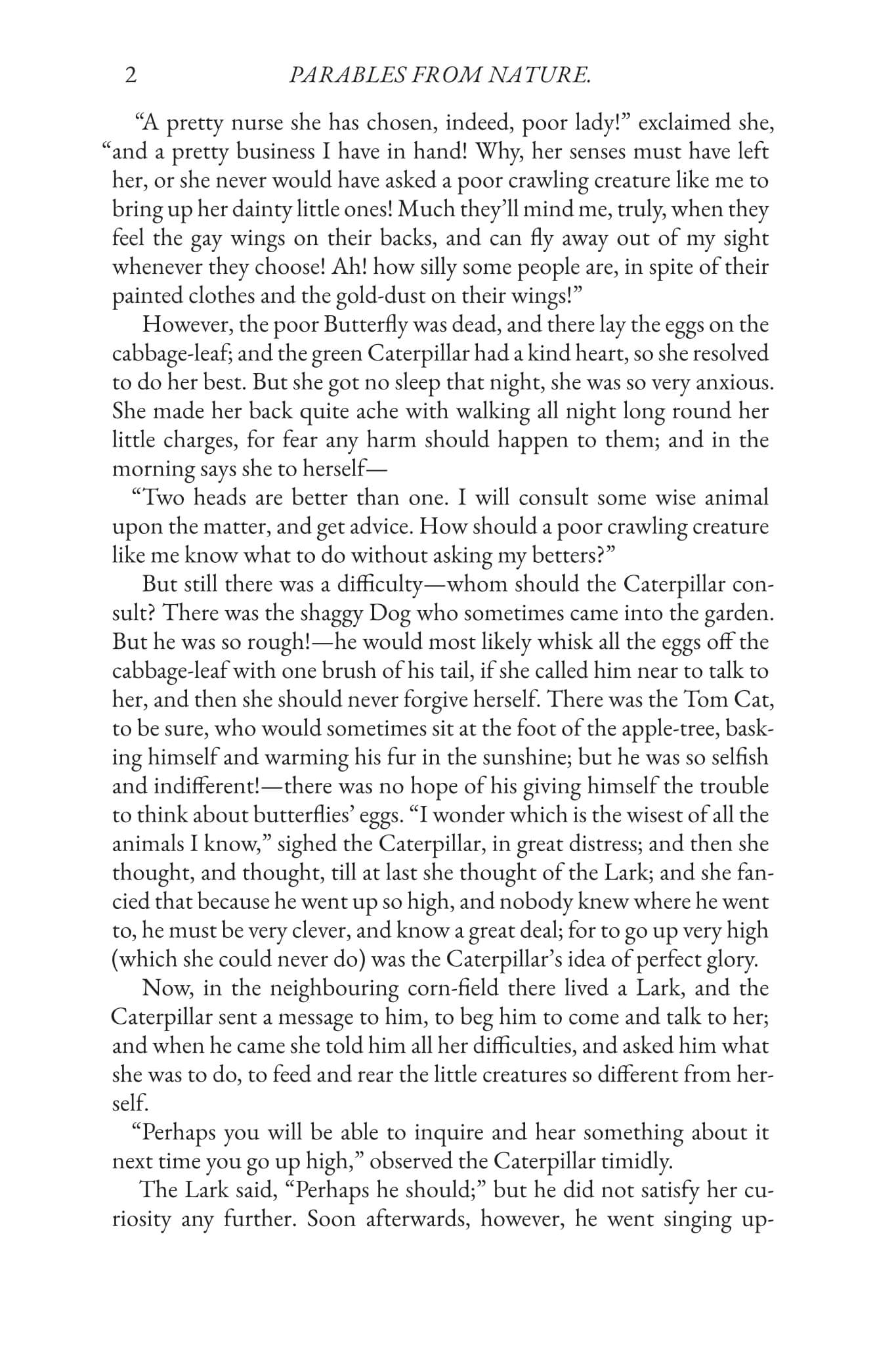 Parables from Nature