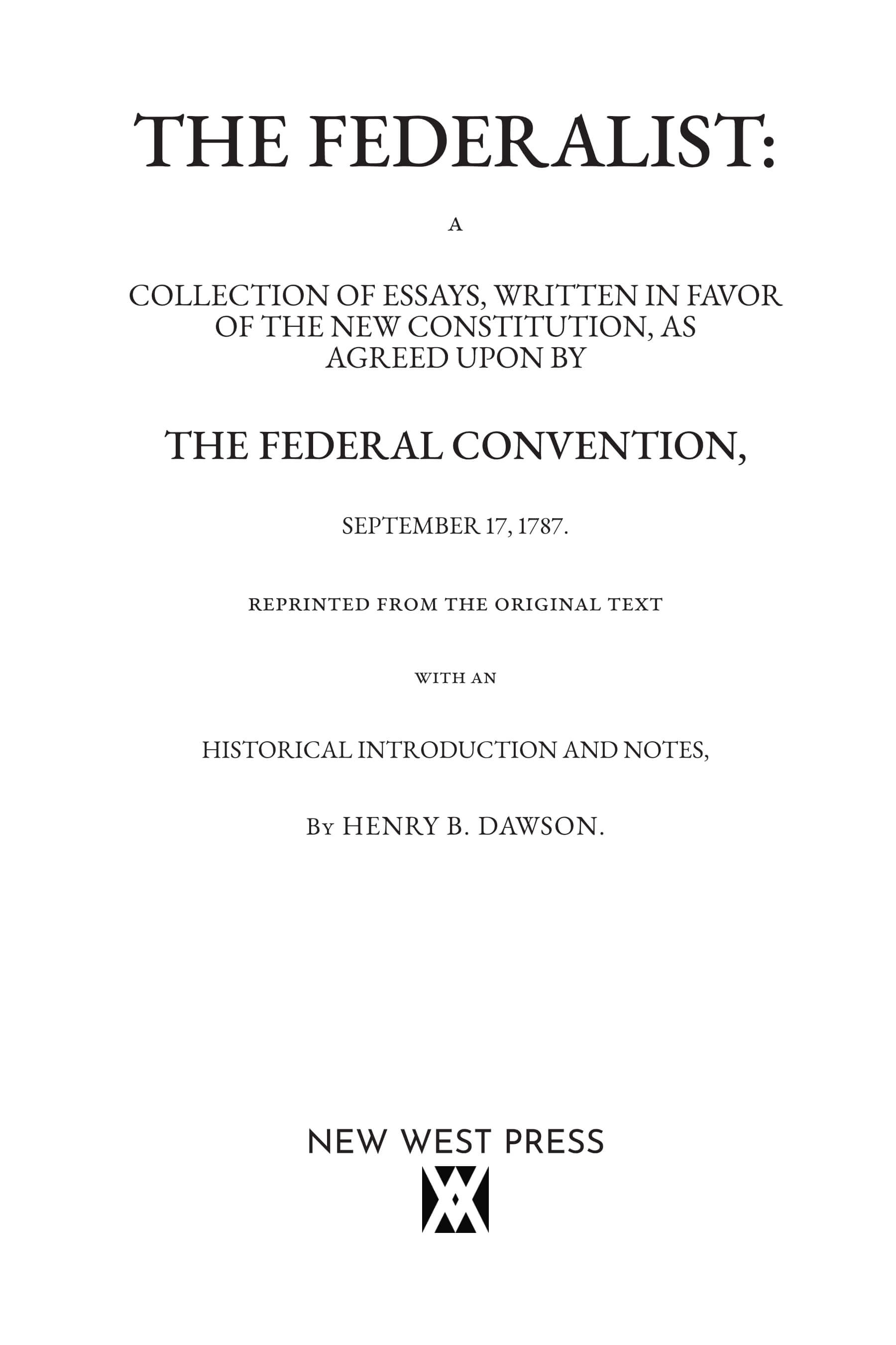 The Federalist Papers