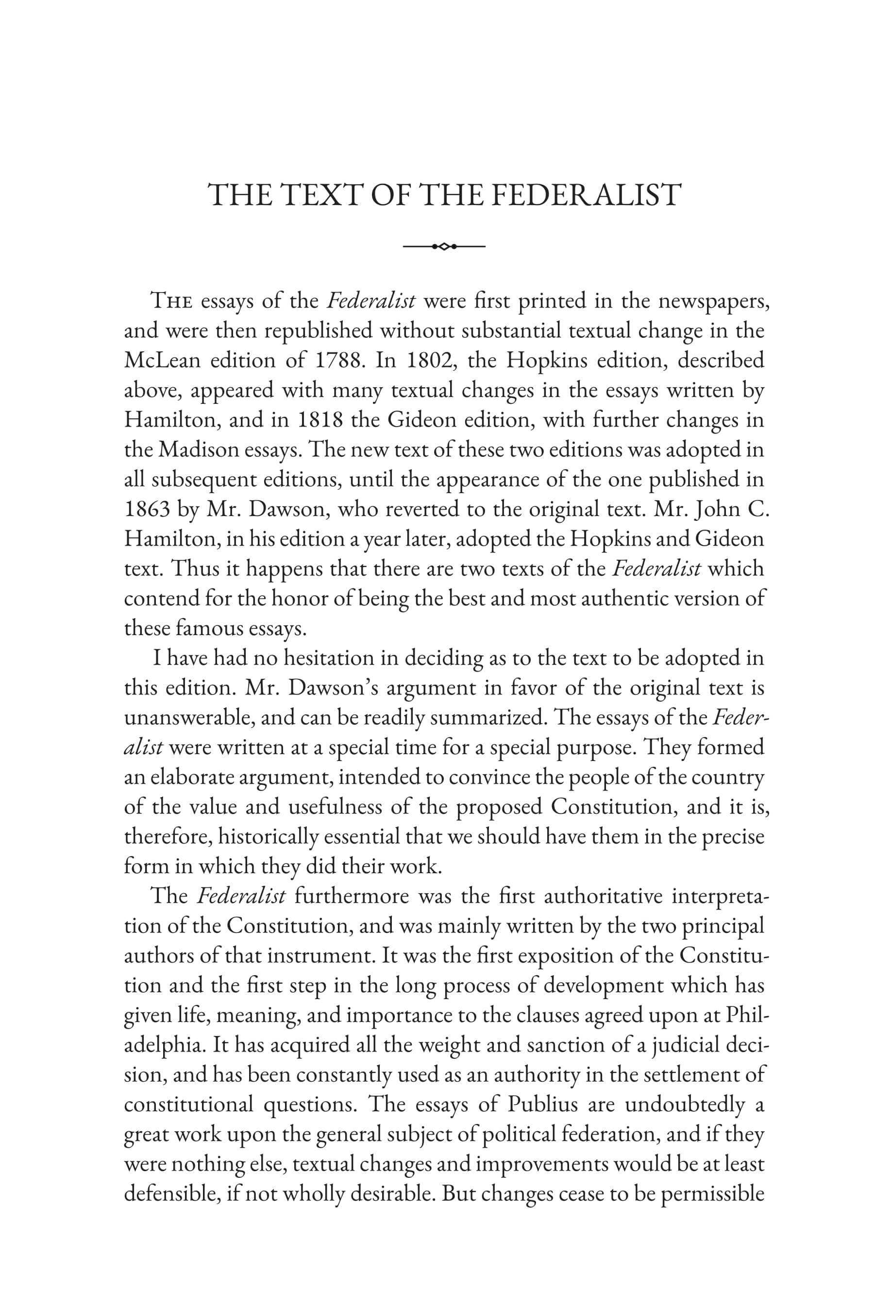 The Federalist Papers