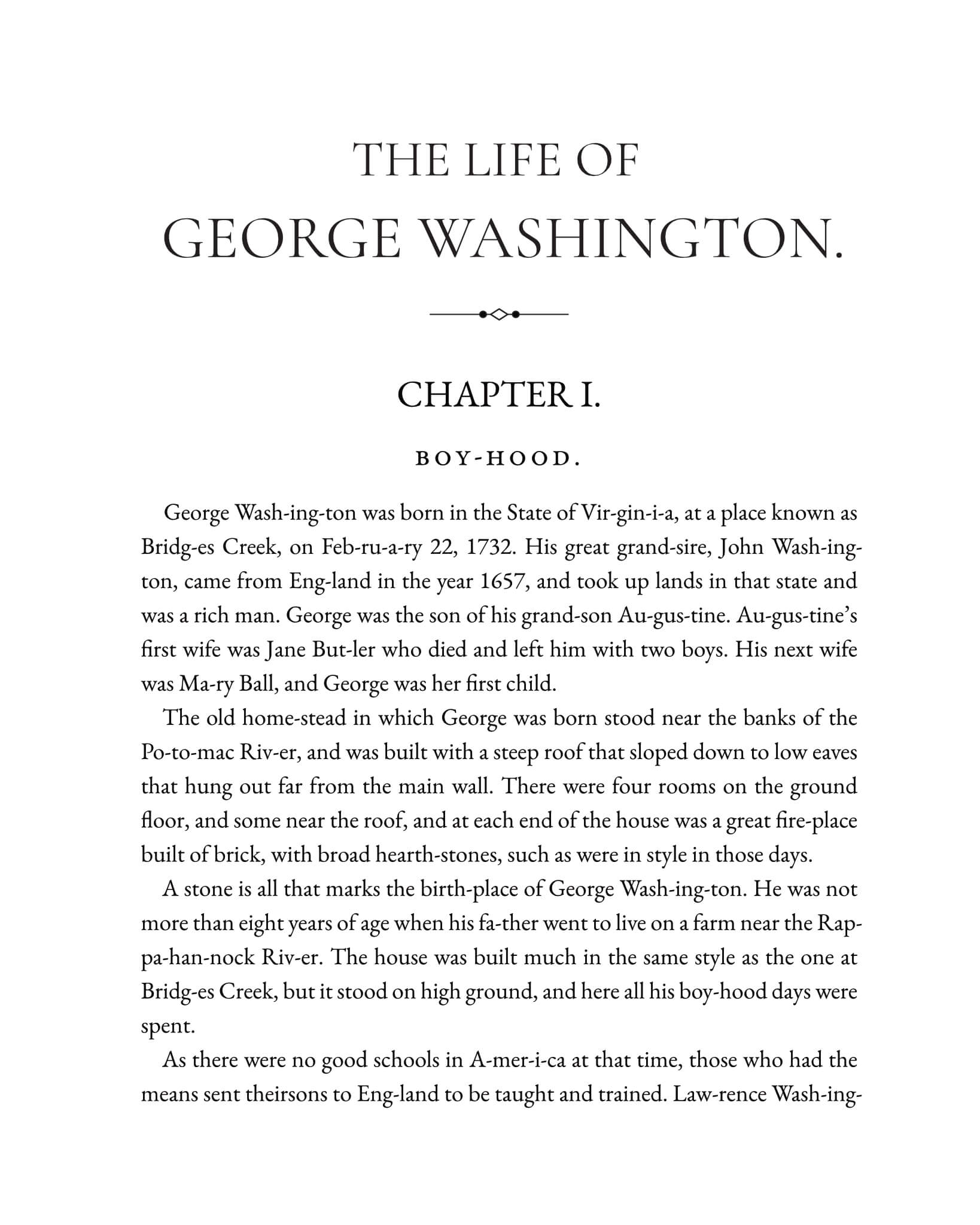 The Life of George Washington