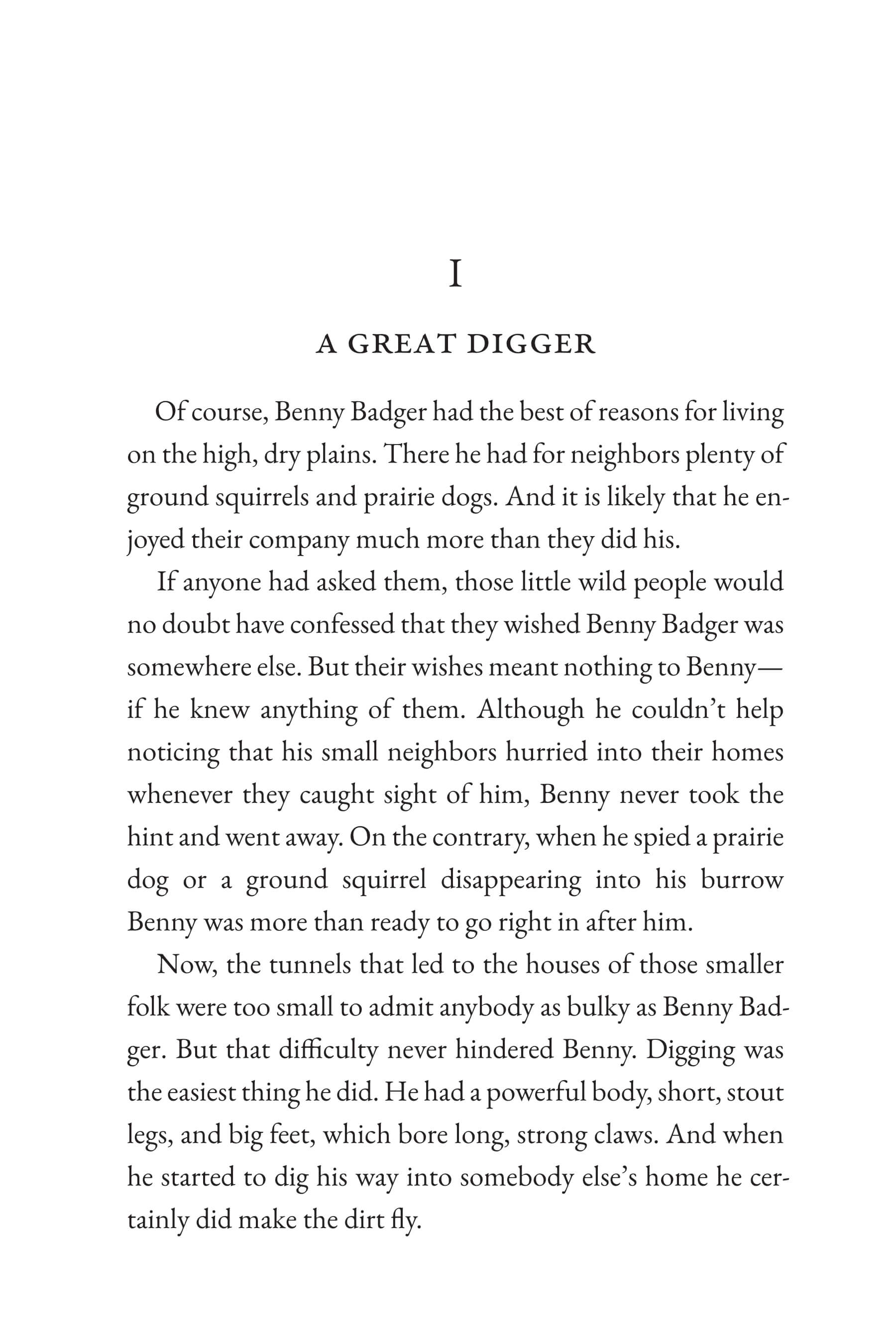 The Tale of Benny Badger