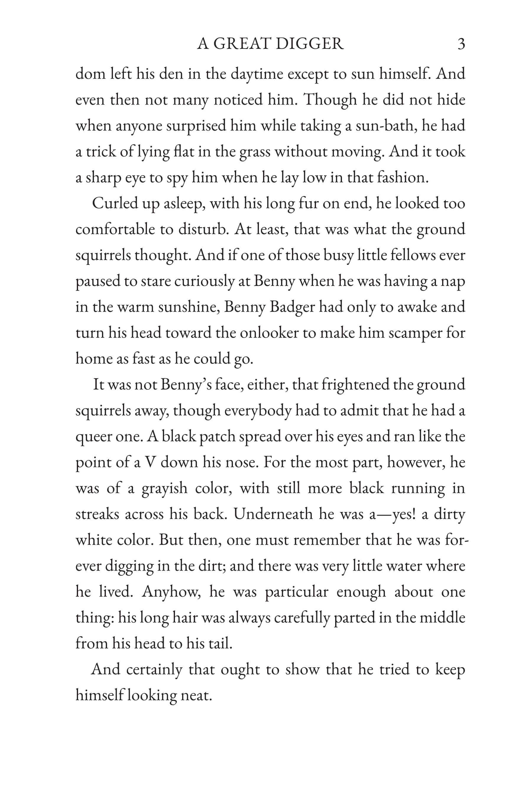 The Tale of Benny Badger