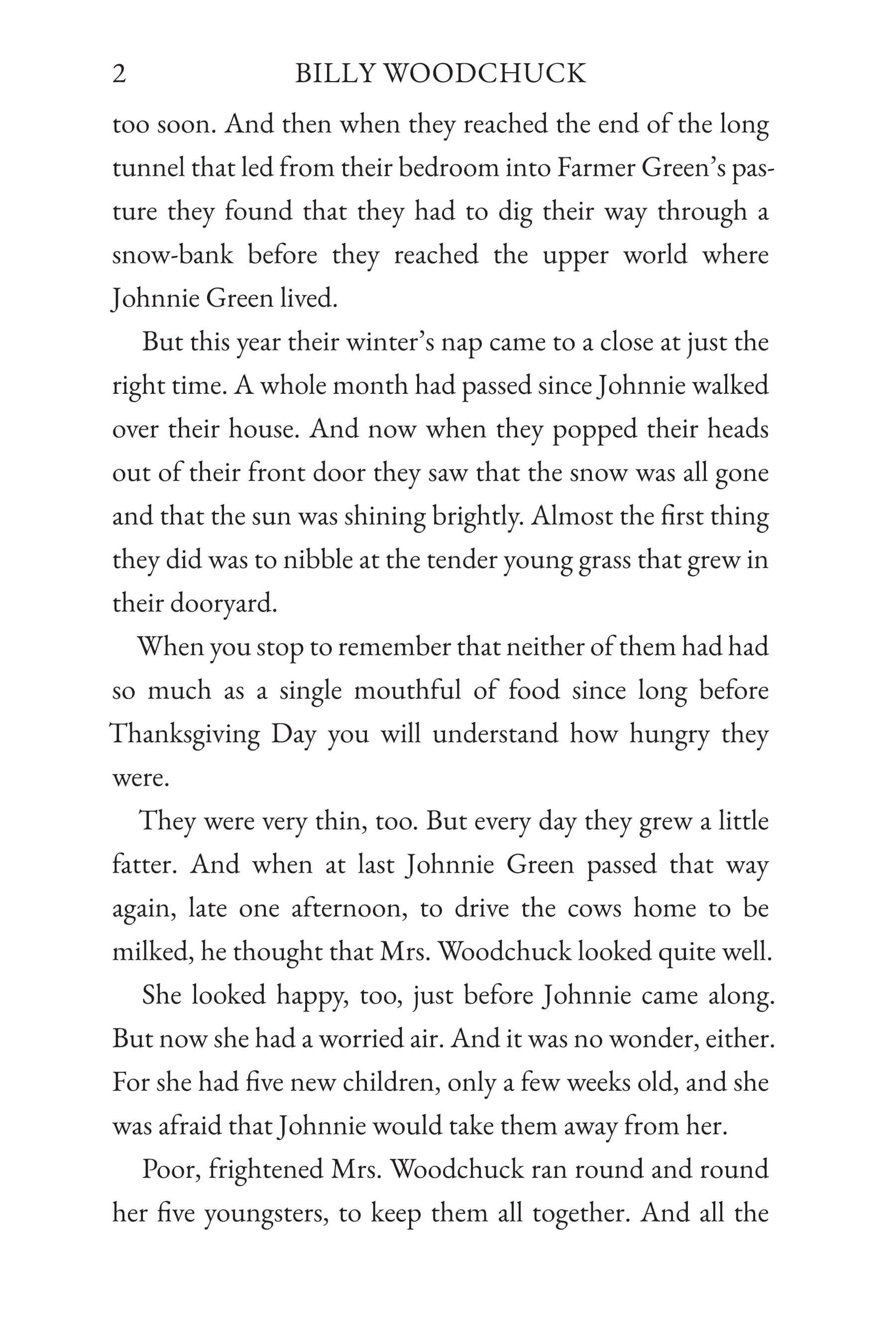 The Tale of Billy Woodchuck