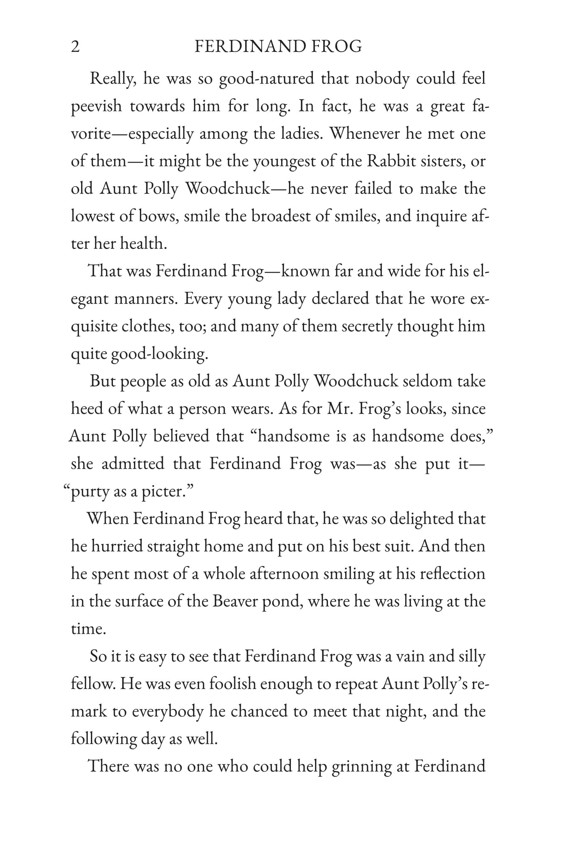 The Tale of Ferdinand Frog