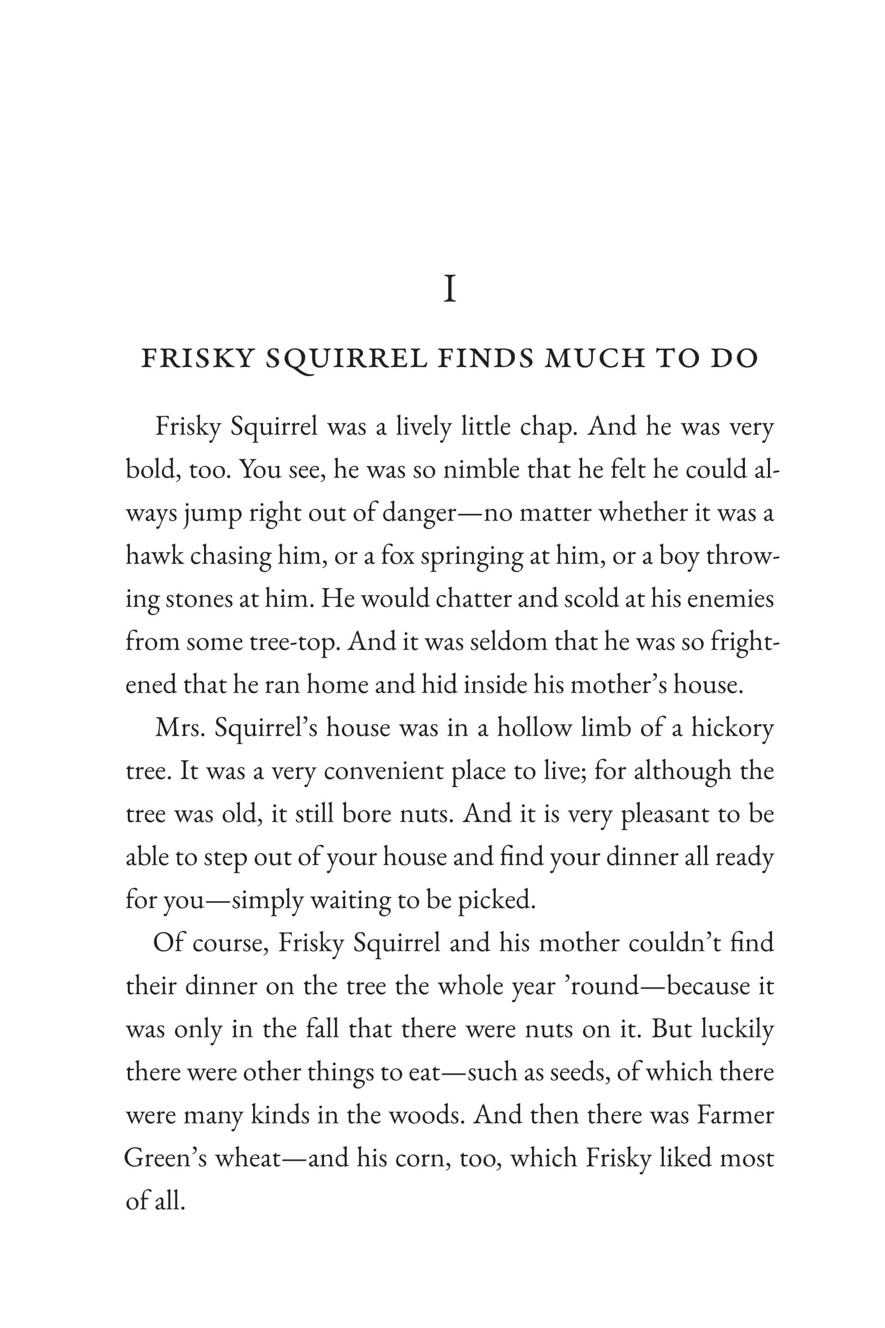 The Tale of Frisky Squirrel