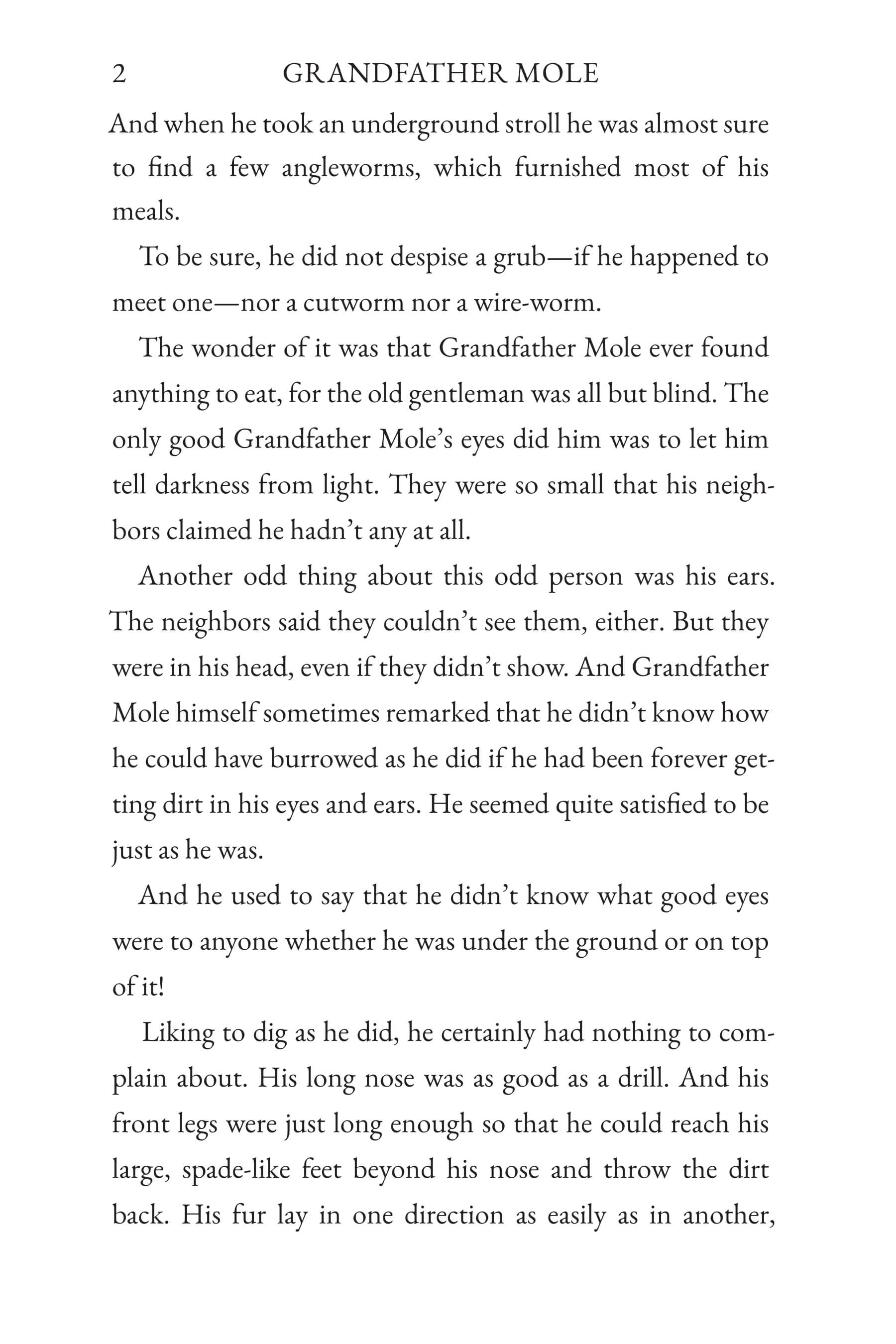 The Tale of Grandfather Mole