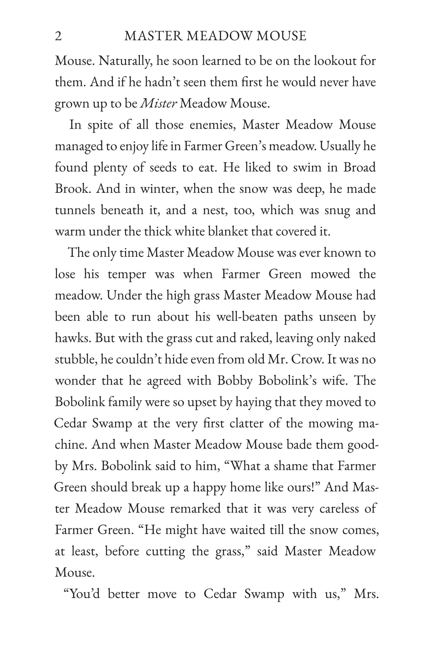 The Tale of Master Meadow Mouse