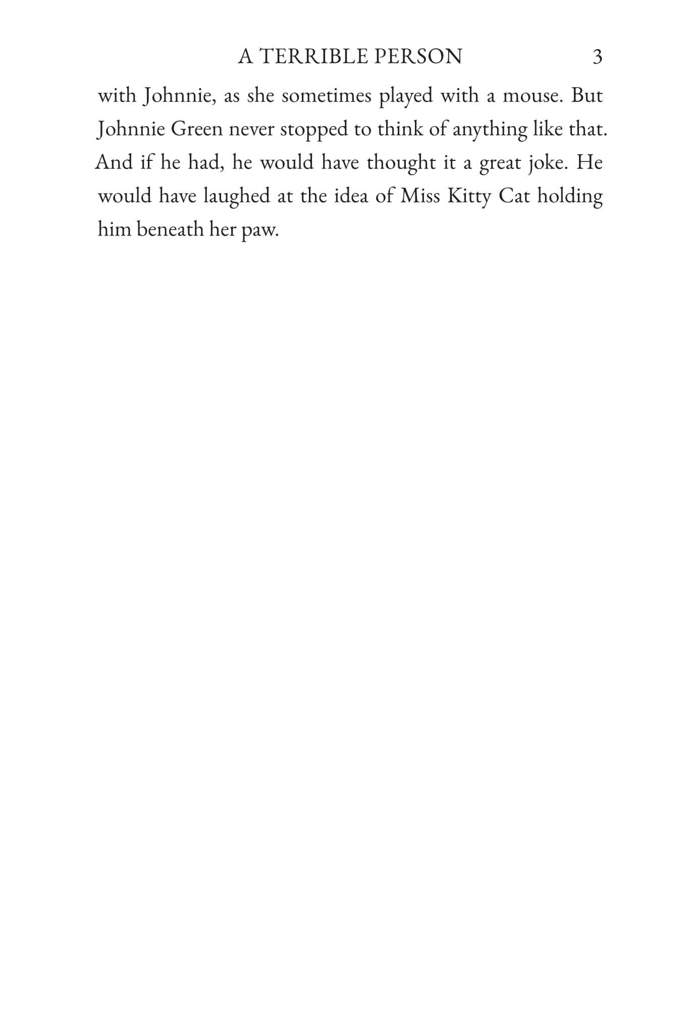The Tale of Miss Kitty Cat