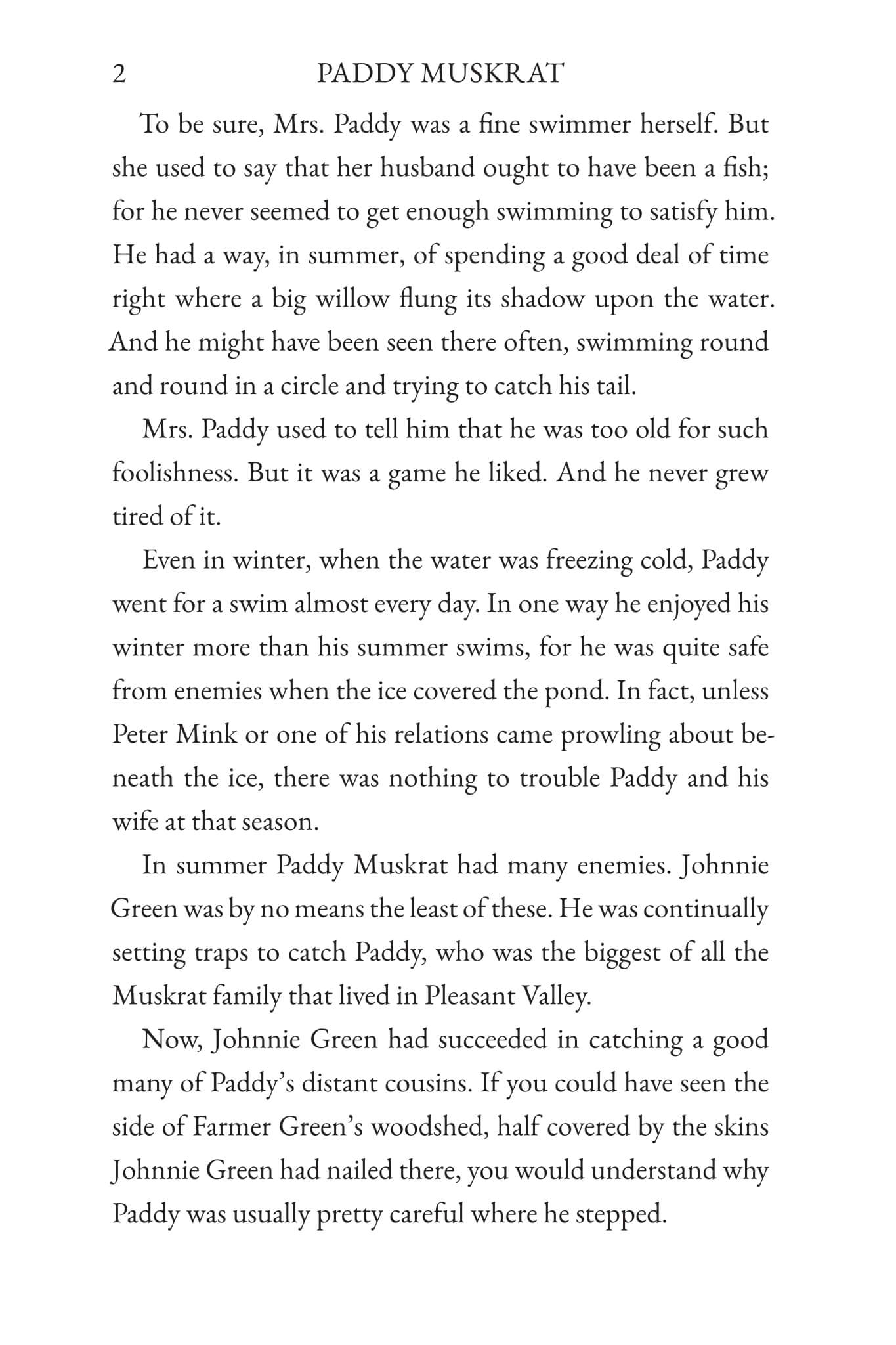 The Tale of Paddy Muskrat