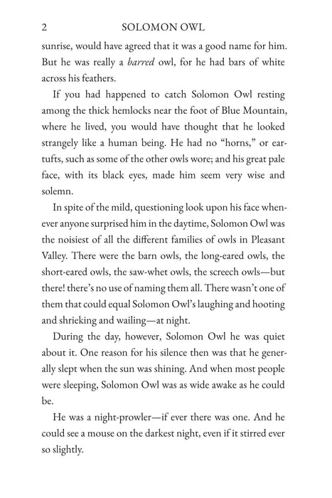 The Tale of Solomon Owl