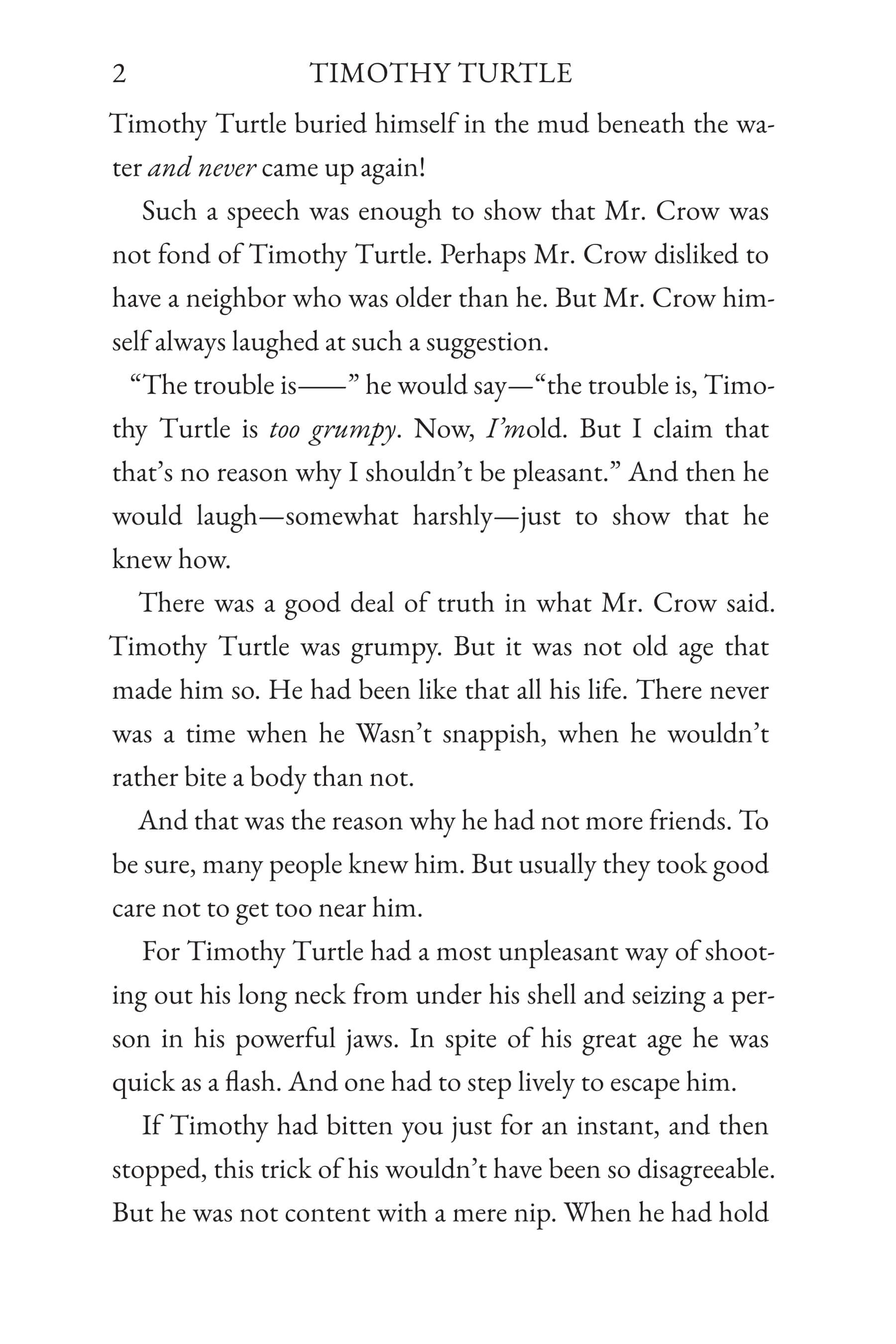 The Tale of Timothy Turtle