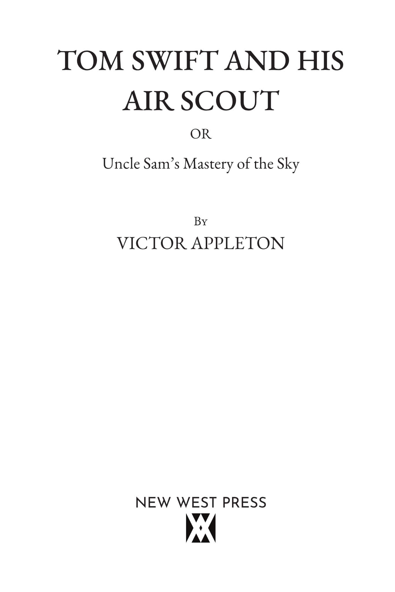 Tom Swift and His Air Scout