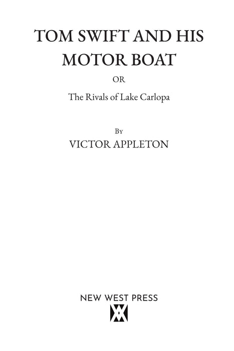 Tom Swift and His Motor Boat