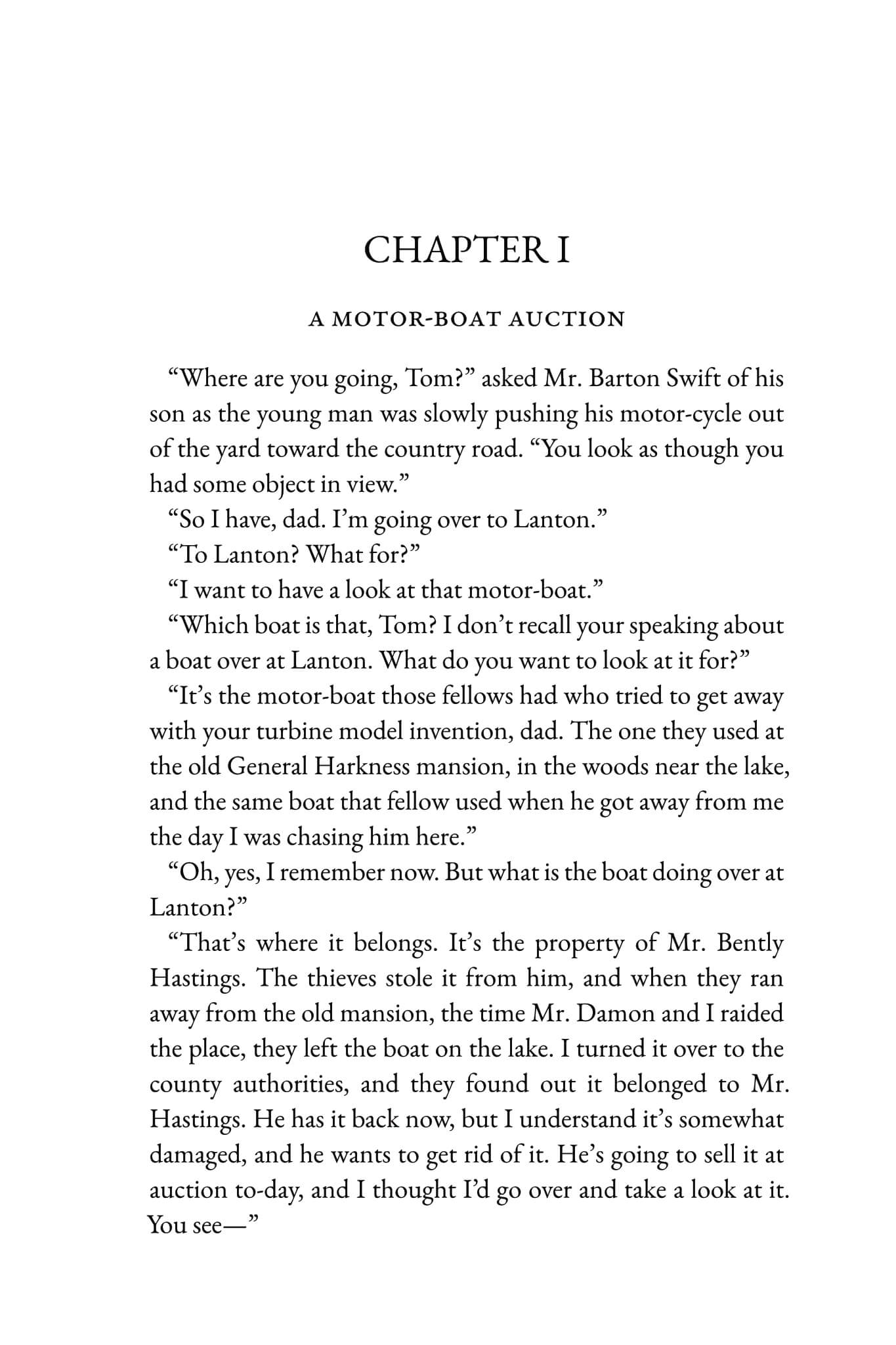 Tom Swift and His Motor Boat